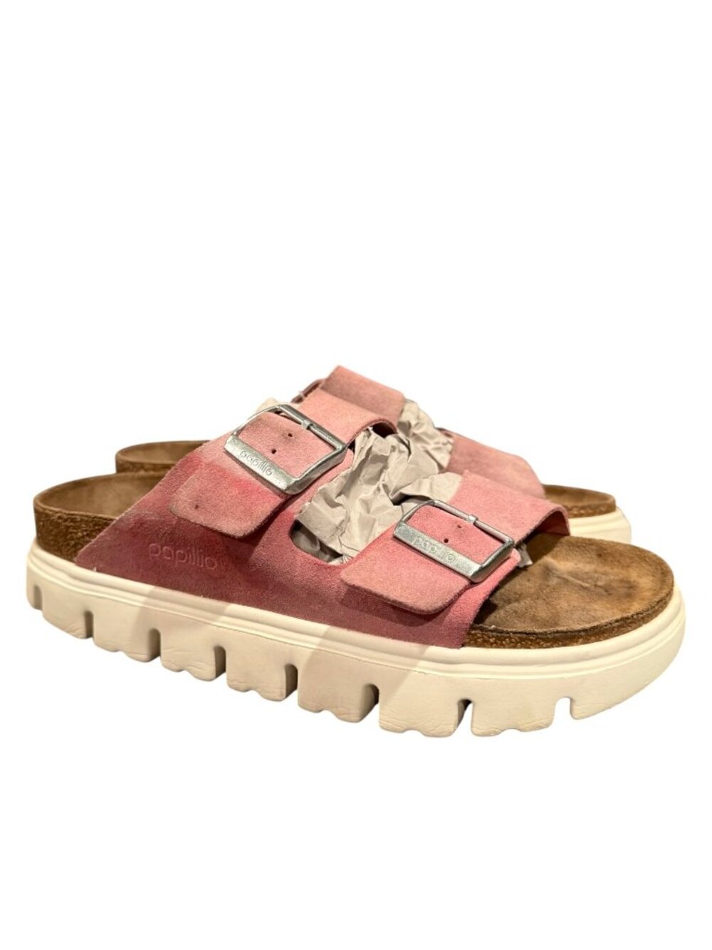 Papillio Birkenstock Arizona Chunky Sandals Women’s 9-9.5 EU40 Pink Clay Narrow